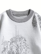 Men's Thermal & Color Block Pullover Sweater