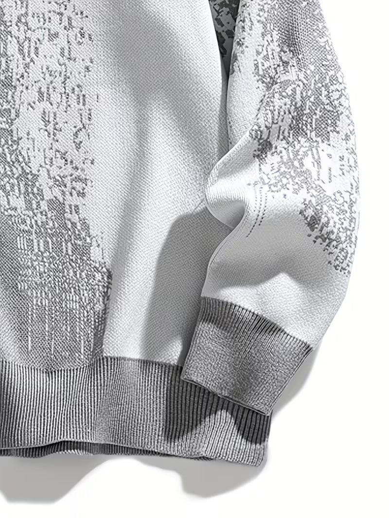 Men's Thermal & Color Block Pullover Sweater