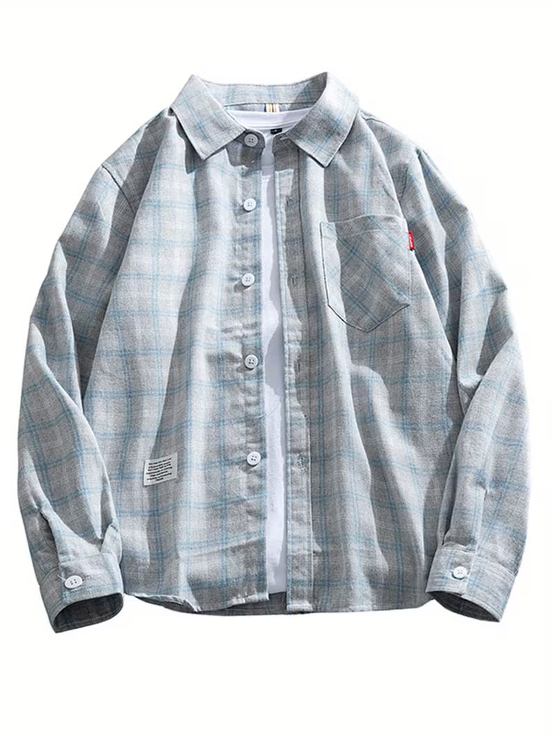 Plaid Long-Sleeve Shirt