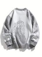 Men's Thermal & Color Block Pullover Sweater